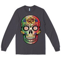 Smoke mexican skull Long Sleeve Tee - JahusDesignShop