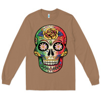 Toasted Coconut mexican skull Long Sleeve Tee - JahusDesignShop