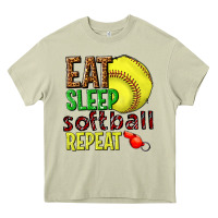 Mossy eat sleep softball repeat Heavy Core Tee - texasbilliewilder