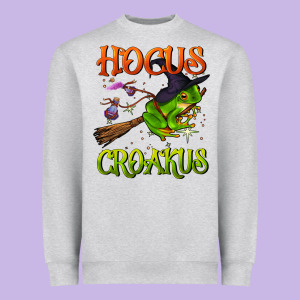Hocus Croakus Heavyweight Sweatshirt Designed By Bundleandbundleshop