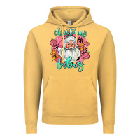 Vintage Mustard christmas vibes santa Vintage Hoodie - AdoDesignShop