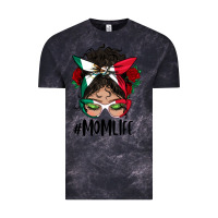 Cloud Black mexican mom life messy bun mama Vintage Tee - BundleAndBundleShop
