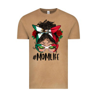 Mexican Mom Life Messy Bun Mama Vintage Tee | Teevron