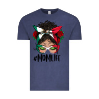 Vintage Denim mexican mom life messy bun mama Vintage Tee - BundleAndBundleShop