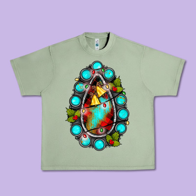 Gemstone Christmas Urban Heavy Tee Designed By Jahusdesignshop