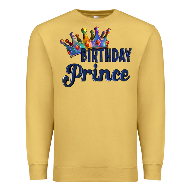 Birthday Prince Premium Sweatshirt by Artiststas | Teevron