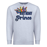 Heather Grey birthday prince Premium Sweatshirt - Artiststas