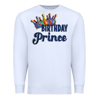 White birthday prince Premium Sweatshirt - Artiststas