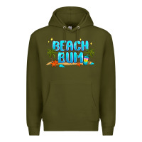 Army Green beach bum Premium Hoodie - JahusDesignShop