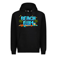 Black beach bum Premium Hoodie - JahusDesignShop