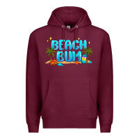 Burgundy beach bum Premium Hoodie - JahusDesignShop