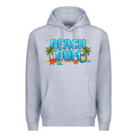 Heather Grey beach bum Premium Hoodie - JahusDesignShop