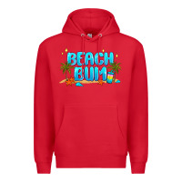Red beach bum Premium Hoodie - JahusDesignShop