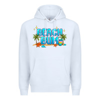 White beach bum Premium Hoodie - JahusDesignShop
