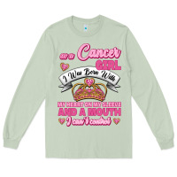 Matcha As A Cancer Girl I Was Born With My Heart On My Sleeve And A Mouth Long Sleeve Tee - Jasminsmagicworld