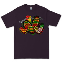 Plum juneteenth hearts Premium Tee - Zillion Design Studio