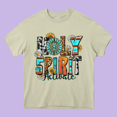 Holy Spirit Activate Heavy Core Tee Designed By Zillion Design Studio