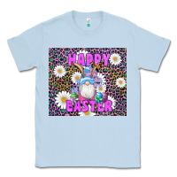 Dusty Blue easter happy easter gnomes bunny daisys Classic Tee - Artiststas