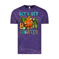 Cloud Purple let's get toasted with camp fire Vintage Tee - AdoDesignShop
