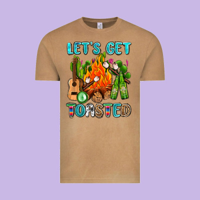 Let's Get Toasted With Camp Fire Vintage Tee Designed By Adodesignshop