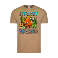 Vintage Coffee let's get toasted with camp fire Vintage Tee - AdoDesignShop