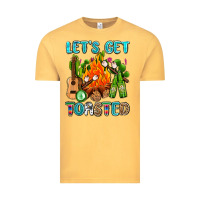 Vintage Mustard let's get toasted with camp fire Vintage Tee - AdoDesignShop