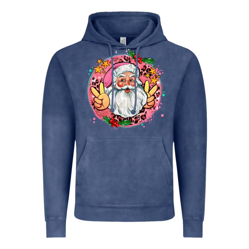 Merry Christmas Peace Santa Vintage Hoodie by AdoDesignShop | Teevron