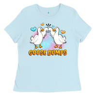 Baby Blue goose bumps Ladies Tee - JahusDesignShop