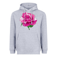Heather Grey Parade Day Rose Heavyweight Hoodie - LillyAllenDesigns
