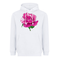 White Parade Day Rose Heavyweight Hoodie - LillyAllenDesigns