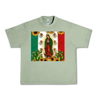 Oil Green our lady of guadalupe Urban Heavy Tee - JahusDesignShop