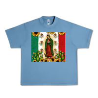 Pebble Blue our lady of guadalupe Urban Heavy Tee - JahusDesignShop