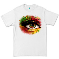 White juneteenth eye Premium Tee - Zillion Design Studio