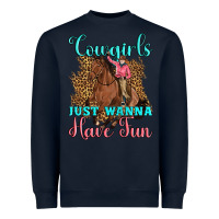 Navy cowgirls just wanna have fun Heavyweight Sweatshirt - Artiststas