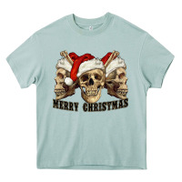 Arona Merry Christmas Skulls Heavy Core Tee - RanaPortraitStore