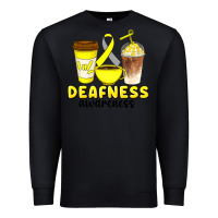 Black deafness awareness coffee cups Premium Sweatshirt - Artiststas
