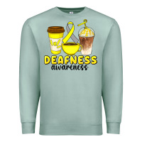 Seafoam deafness awareness coffee cups Premium Sweatshirt - Artiststas
