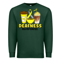 Sports Green deafness awareness coffee cups Premium Sweatshirt - Artiststas