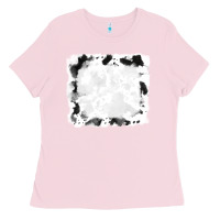 Bubblegum Pink black and white cowhide frames Ladies Tee - RanaPortraitStore
