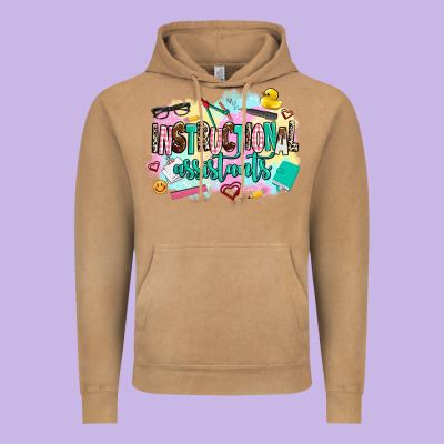 Instructional Assistant's Vintage Hoodie Designed By Adodesignshop