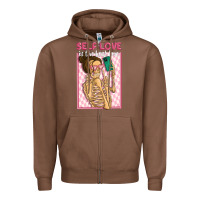 Chestnut self love is the best love Zipper Hoodie - MaliasSmallBusiness