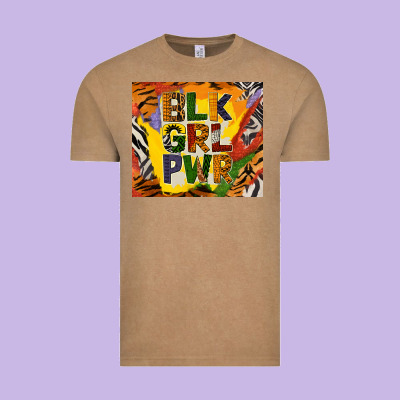 Black Girl Power Tumbler Vintage Tee Designed By Bundleandbundleshop