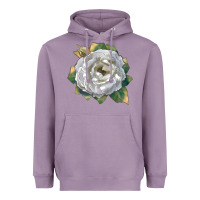 Lavender Pillow Fight Rose Heavyweight Hoodie - LillyAllenDesigns