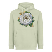 Matcha Pillow Fight Rose Heavyweight Hoodie - LillyAllenDesigns