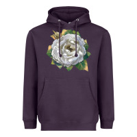 Plum Pillow Fight Rose Heavyweight Hoodie - LillyAllenDesigns