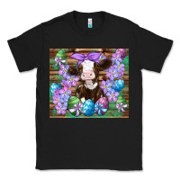 Black easter cow eggs flowers daisys Classic Tee - Artiststas
