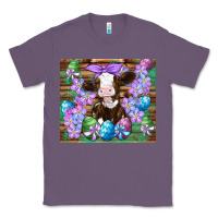 Lavender easter cow eggs flowers daisys Classic Tee - Artiststas