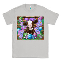Moon Dust easter cow eggs flowers daisys Classic Tee - Artiststas