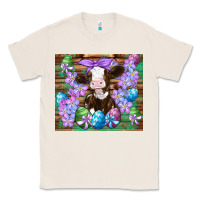 Natural easter cow eggs flowers daisys Classic Tee - Artiststas