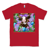 Red easter cow eggs flowers daisys Classic Tee - Artiststas